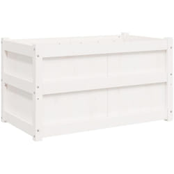 Vidaxl - Jardinière blanc 90x50x50 cm bois de pin massif