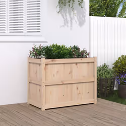 Cette jardinière en bois sera parfaite pour les amateurs de bricolage pour décorer les jardins, les balcons ou les patios. Bo ...