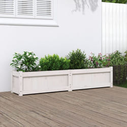 Vidaxl - Jardinière blanc 150x31x31 cm bois massif de pin