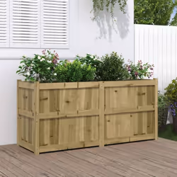 Cette jardinière en bois sera parfaite pour les amateurs de bricolage pour décorer les jardins, les balcons ou les patios. Bo ...