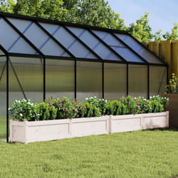 Vidaxl - Jardinières 2 pcs blanc bois de pin massif