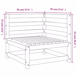 VidaXL 837905 banc de jardin Bois - Vue supplémentaire 8