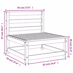 VidaXL 837918 banc de jardin Bois - Vue supplémentaire 8