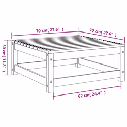 VidaXL 837921 banc de jardin Bois - Vue supplémentaire 8