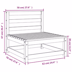 VidaXL 837935 banc de jardin Bois - Vue supplémentaire 8
