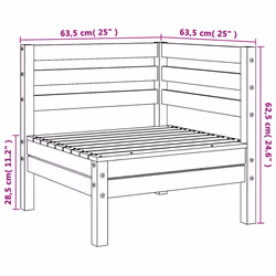 VidaXL 837988 banc de jardin Bois - Vue supplémentaire 8