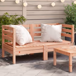 vidaXL Canapés d'angle de jardin 2 pcs bois massif douglas