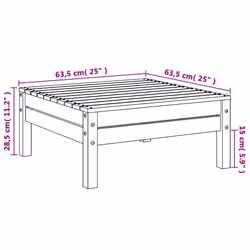 VidaXL 838016 banc de jardin Bois - Vue supplémentaire 8