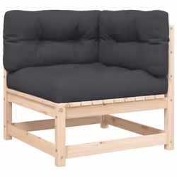 VidaXL 838061, Anthracite, Bois, 110 kg, Adultes et enfants, 12 cm, 70 cm