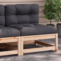 Ce canapé de jardin en bois avec coussins sera un excellent complément à votre jardin, terrasse ou patio pour discuter avec l ...
