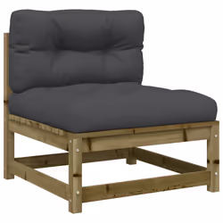 VidaXL 838084, Anthracite, Bois, 110 kg, Adultes et enfants, 12 cm, 70 cm