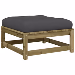 VidaXL 838108, Anthracite, Bois, 110 kg, Adultes et enfants, 700 mm, 700 mm