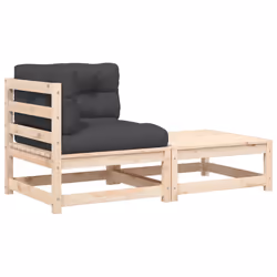VidaXL 838109, Anthracite, Bois, 110 kg, Adultes et enfants, 1400 mm, 700 mm
