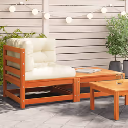 Ce canapé de jardin en bois avec coussins et repose-pieds sera un excellent supplément à votre jardin, terrasse ou patio pour ...