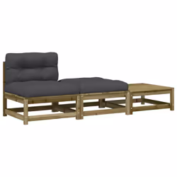 VidaXL 838148, Anthracite, Bois, 110 kg, Adultes et enfants, 2100 mm, 700 mm