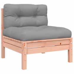 VidaXL 838159, Gris, Bois, 110 kg, Adultes et enfants, 12 cm, 60 cm