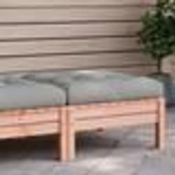 vidaXL Repose-pied de jardin avec coussin bois massif douglas