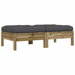 VidaXL 838172, Anthracite, Bois, 110 kg, Adultes et enfants, 600 mm, 600 mm