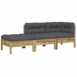VidaXL 838176, Anthracite, Bois, 110 kg, Adultes et enfants, 1890 mm, 630 mm