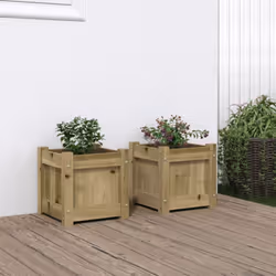 Description générale Ces jardinières en bois sont idéales pour les passionnés de bricolage qui souhaitent embellir leurs jard ...