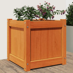 Vidaxl - Jardinière cire marron 40x40x40 cm bois de pin massif