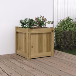 Cette jardinière en bois sera parfaite pour les amateurs de bricolage pour décorer les jardins, les balcons ou les patios. Bo ...
