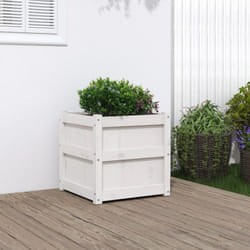 Vidaxl - Jardinière blanc 50x50x50 cm bois de pin massif