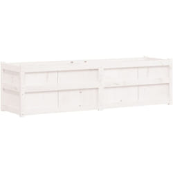 Vidaxl - Jardinière blanc 180x50x50 cm bois de pin massif