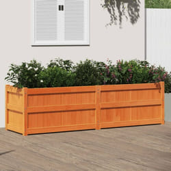 Vidaxl - Jardinière cire marron 180x50x50 cm bois de pin massif
