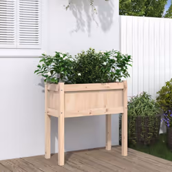 Description générale Cette jardinière en bois est idéale pour les amateurs de bricolage souhaitant embellir leurs jardins, ba ...