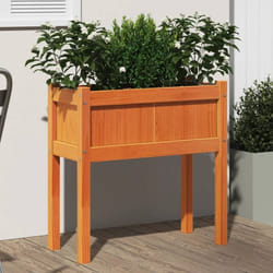 Jardinières et pieds cire marron 70x31x70 cm bois de pin massif Vidaxl
