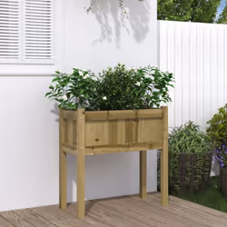 Cette jardinière en bois sera parfaite pour les amateurs de bricolage pour décorer les jardins, les balcons ou les patios. Bo ...
