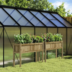 Vidaxl - Jardinières 2 pcs avec pieds bois de pin imprégné