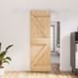 vidaXL Porte coulissante et kit de quincaillerie 70x210 cm pin massif