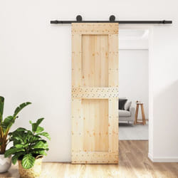 Vidaxl - Porte coulissante et kit de quincaillerie 70x210 cm pin massif