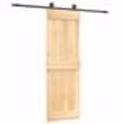 vidaXL Porte coulissante et kit de quincaillerie 70x210 cm pin massif