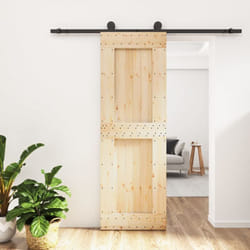 Vidaxl - Porte coulissante et kit de quincaillerie 70x210 cm pin massif