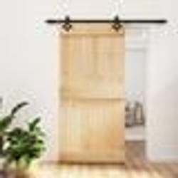 vidaXL Porte coulissante et kit de quincaillerie 100x210 cm pin massif
