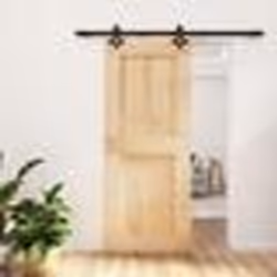 vidaXL Porte coulissante et kit de quincaillerie 85x210 cm pin massif