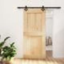 vidaXL Porte coulissante et kit de quincaillerie 95x210 cm pin massif