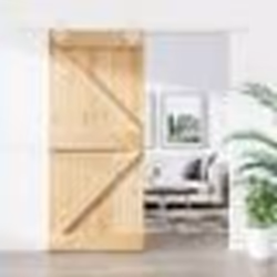 vidaXL Porte coulissante et kit de quincaillerie 100x210 cm pin massif