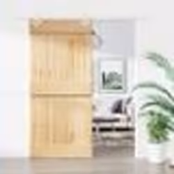 vidaXL Porte coulissante et kit de quincaillerie 95x210 cm pin massif
