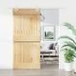 vidaXL Porte coulissante et kit de quincaillerie 95x210 cm pin massif