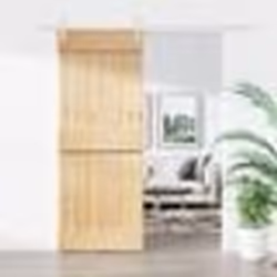 vidaXL Porte coulissante et kit de quincaillerie 80x210 cm pin massif