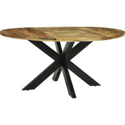 Vidaxl - Table ronde Ø160x76 cm Bois massif Bois de manguier