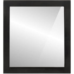 vidaXL Miroir de salle de bain 55x1x60cm verre et bois massif manguier
