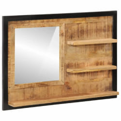 vidaXL Miroir avec étagères