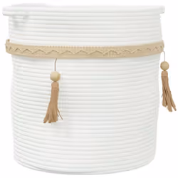 Ce panier de rangement avec pompon séduit par son design élégant. Il est donc non seulement pratique, mais il attire égalemen ...