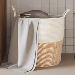 Ce panier de rangement séduit par son design moderne. Il est donc non seulement pratique, mais il attire également l'attentio ...