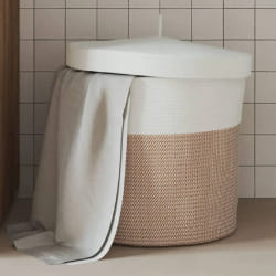 vidaXL Panier de rangement Ø40x35 cm - Coton
